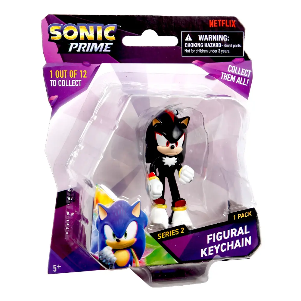 Sonic Figure Key Chain Blister Pack 2.5-Inches 10Asst