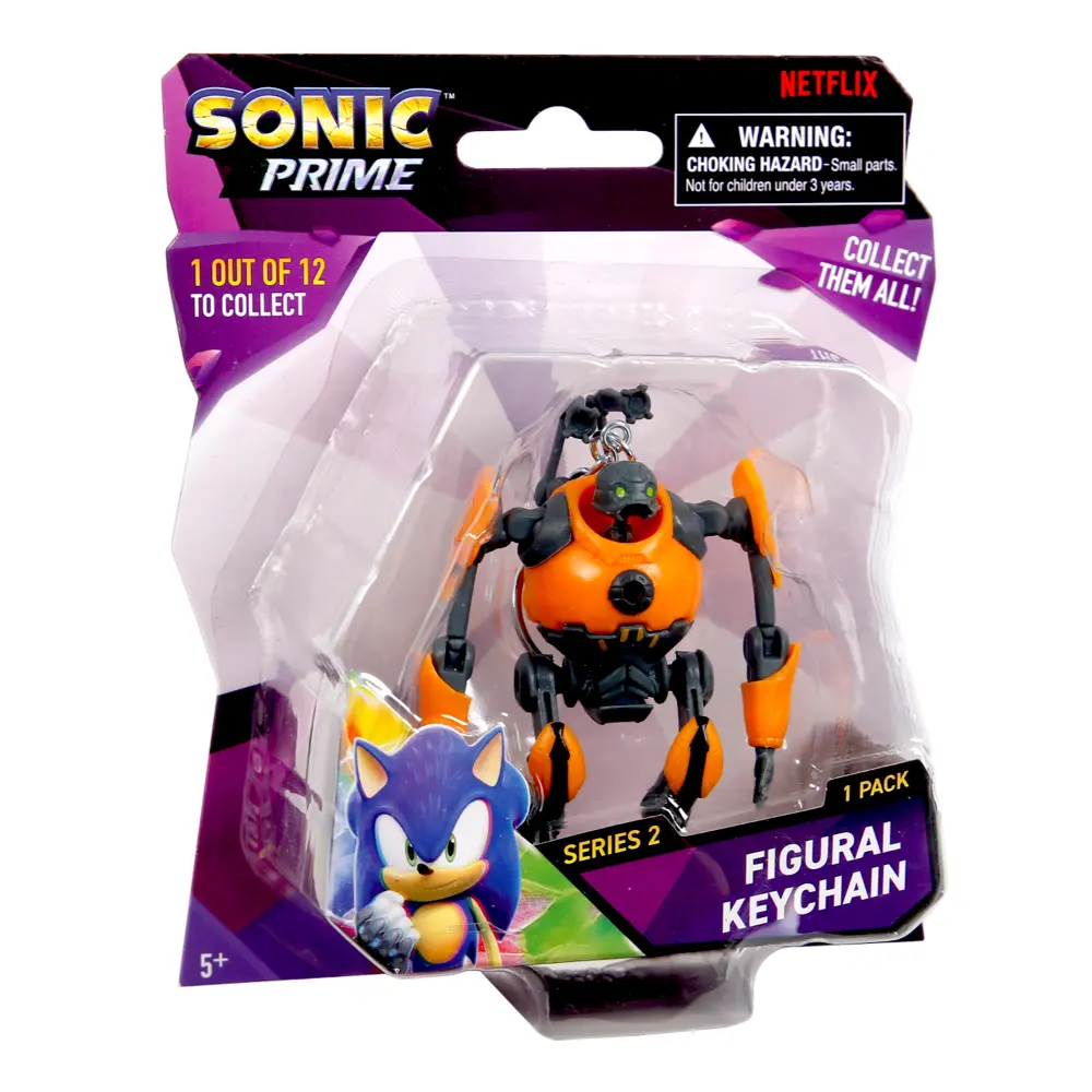 Sonic Figure Key Chain Blister Pack 2.5-Inches 10Asst