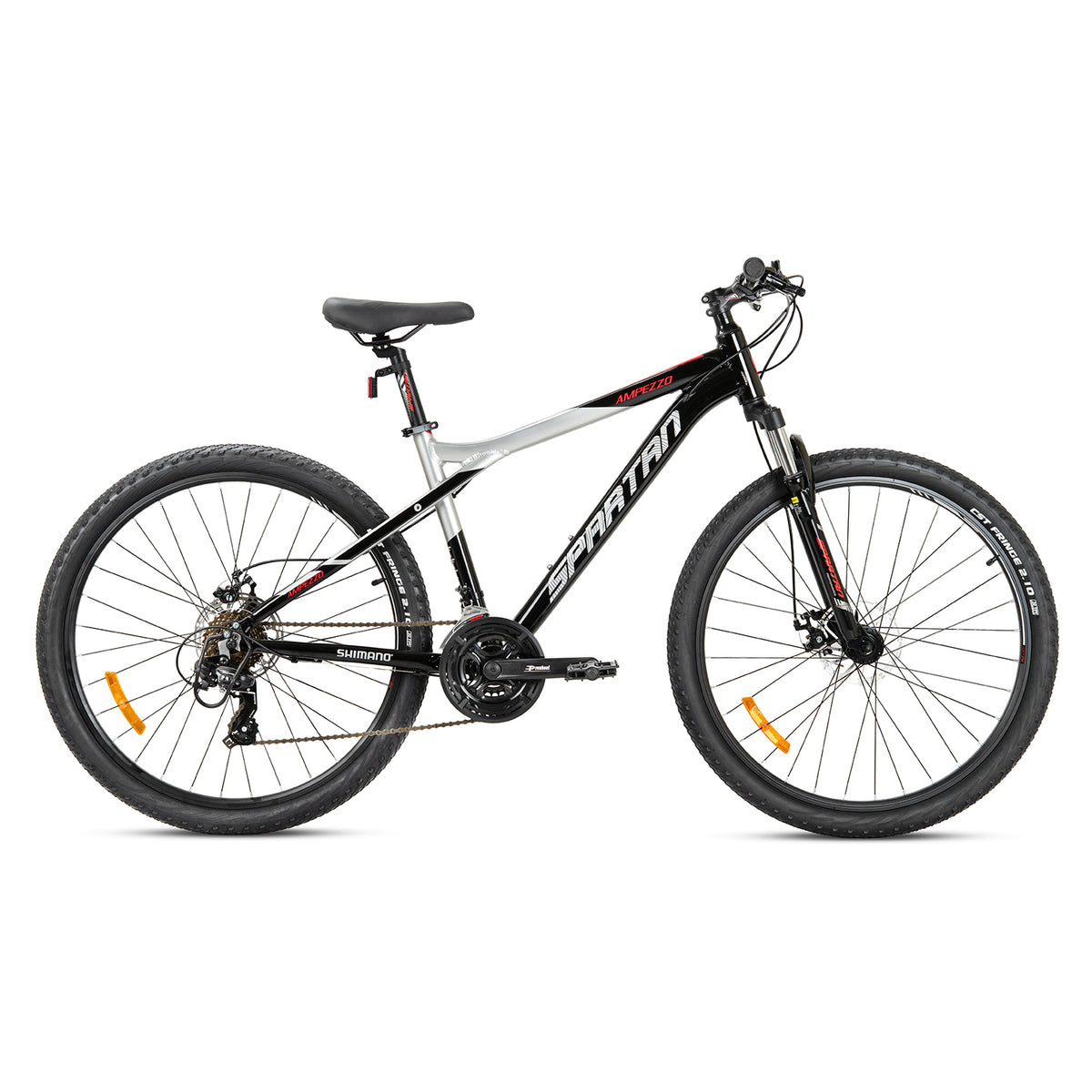 Spartan 27.5 Inch Black Mountain Bike - Ampezzo