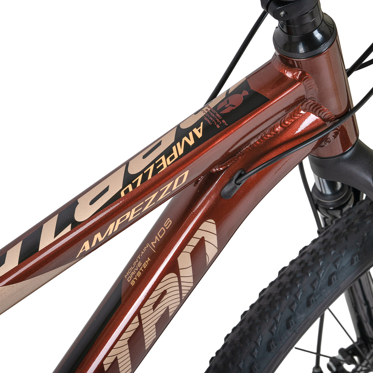 Spartan 27.5 Inch Brown Mountain Bike - Ampezzo