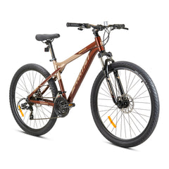 Spartan 27.5 Inch Brown Mountain Bike - Ampezzo