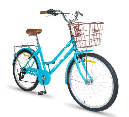 Spartan 24 Inch Kids Bicycle - Vintage Women's Teal
