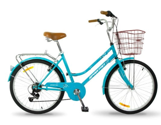Spartan 24 Inch Kids Bicycle - Vintage Women's Teal