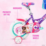 Spartan Barbie 12-Inch Kids Bicycle with Training Wheels