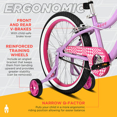Spartan 20 Inch Kids Bicycle Serena w/ Training Wheels SP-3261