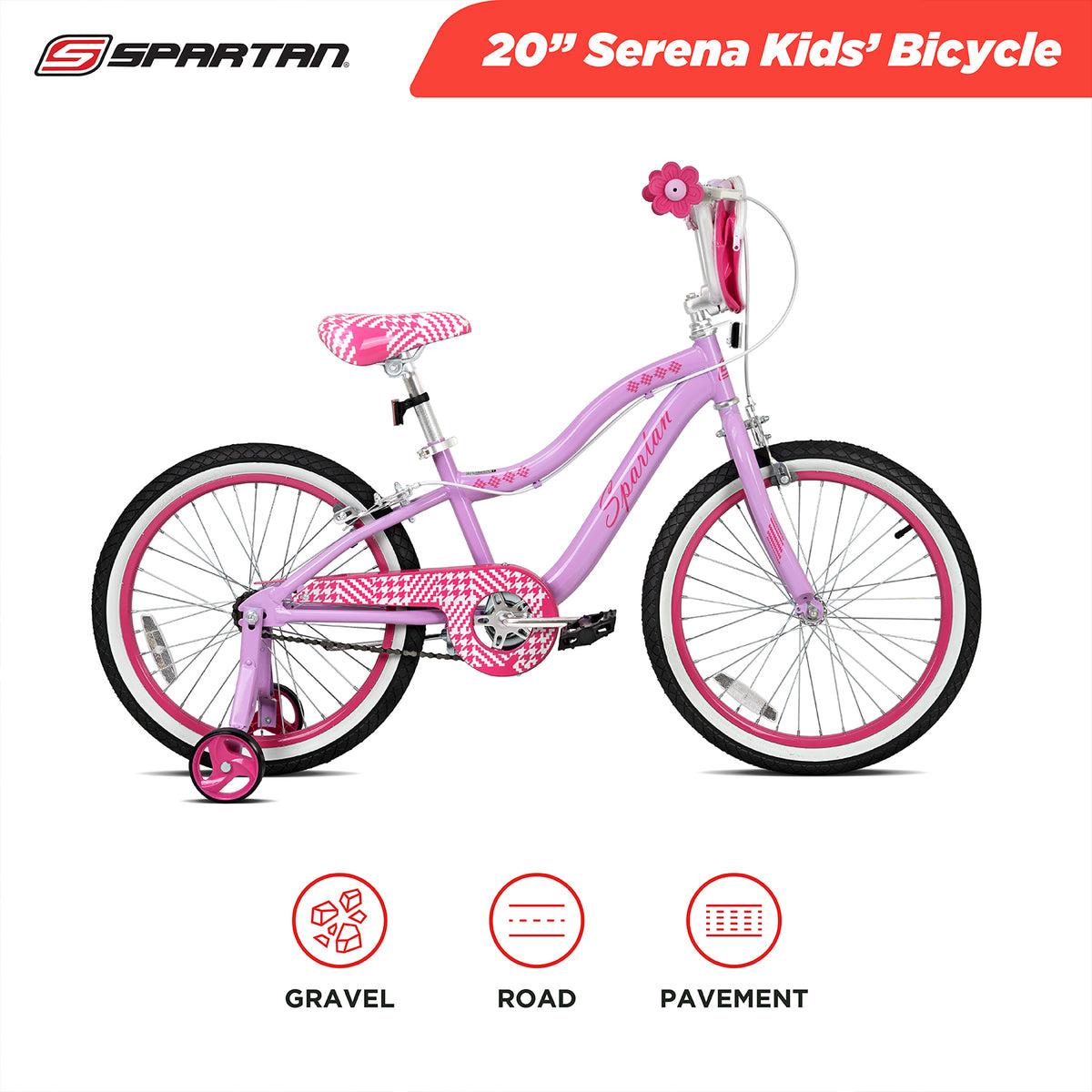 Spartan 20 Inch Kids Bicycle Serena w/ Training Wheels SP-3261