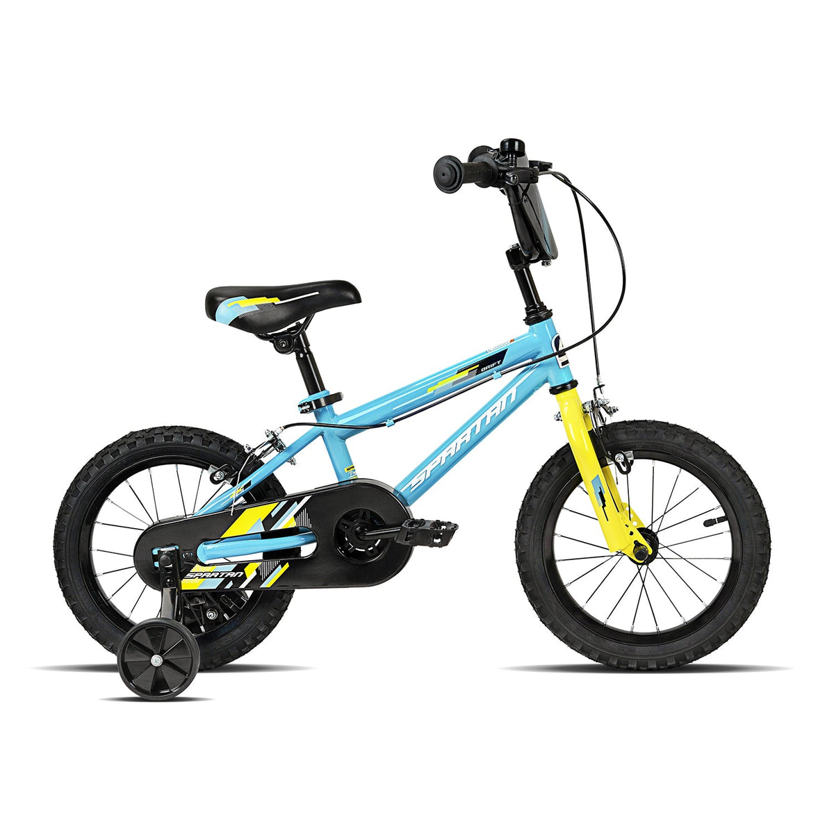 Spartan Drift 14-Inch Kids Bicycle with Training Wheels for Ages 3-4