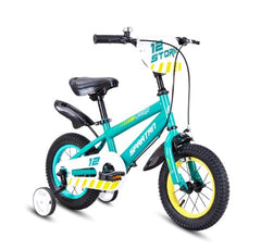 Spartan 12 Inch Green  Kids Bicycle - Storm