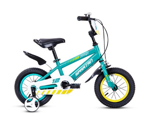 Spartan 12 Inch Green Kids Bicycle - Storm