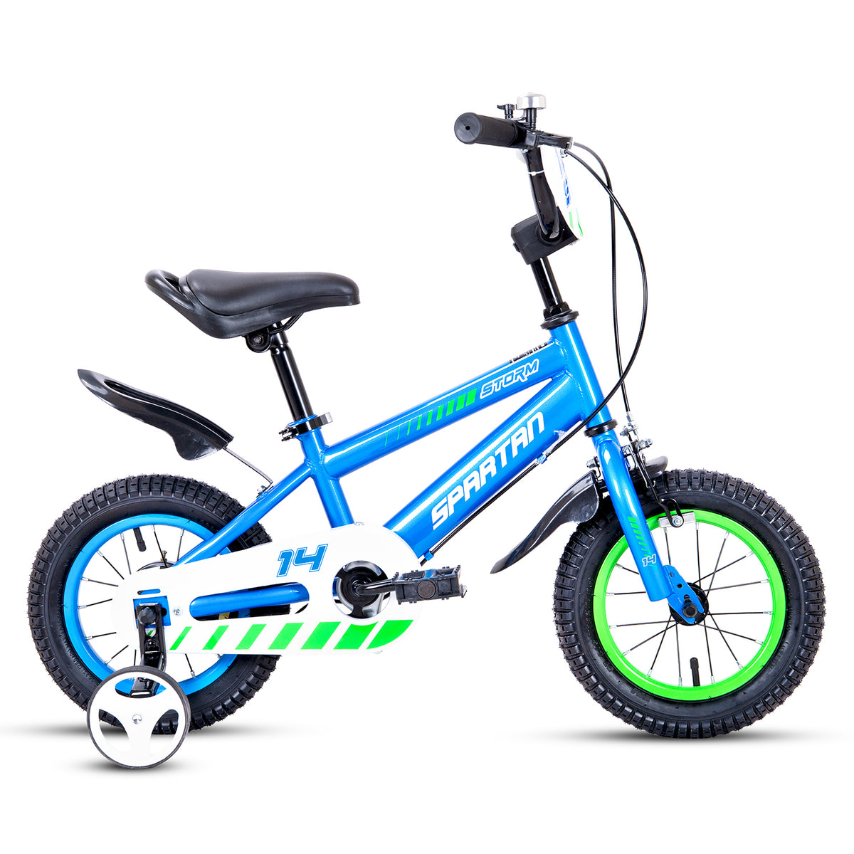Spartan 14 Inch Blue Kids Bicycle - Storm