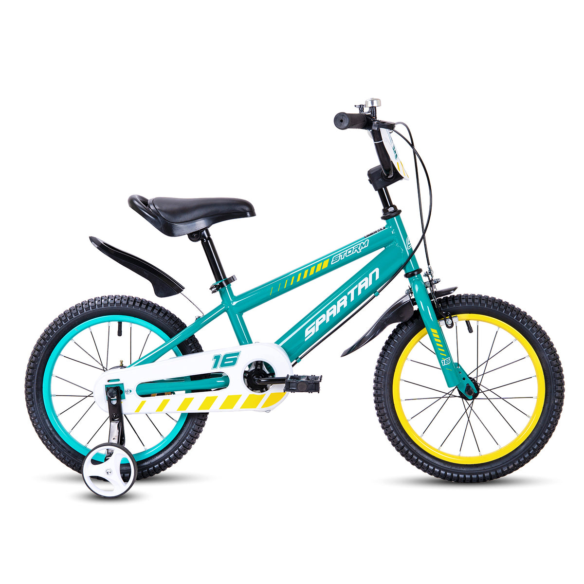 Spartan  16 Inch Green Kids Bicycle - Storm