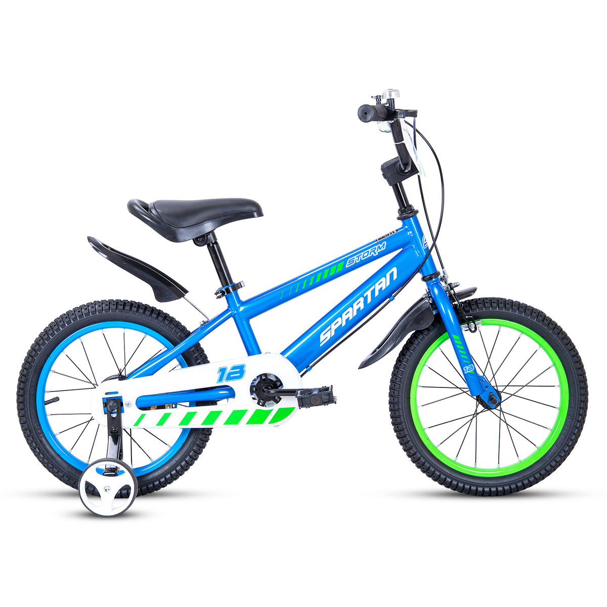 Spartan 18 Inch Blue Kids Bicycle - Storm