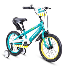 Spartan 18 Inch Green Kids Bicycle - Storm