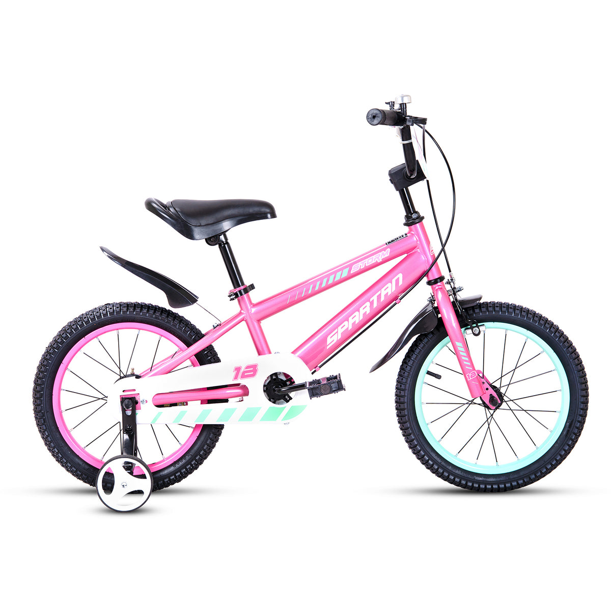 Spartan 18 Inch Pink Kids Bicycle -  Storm
