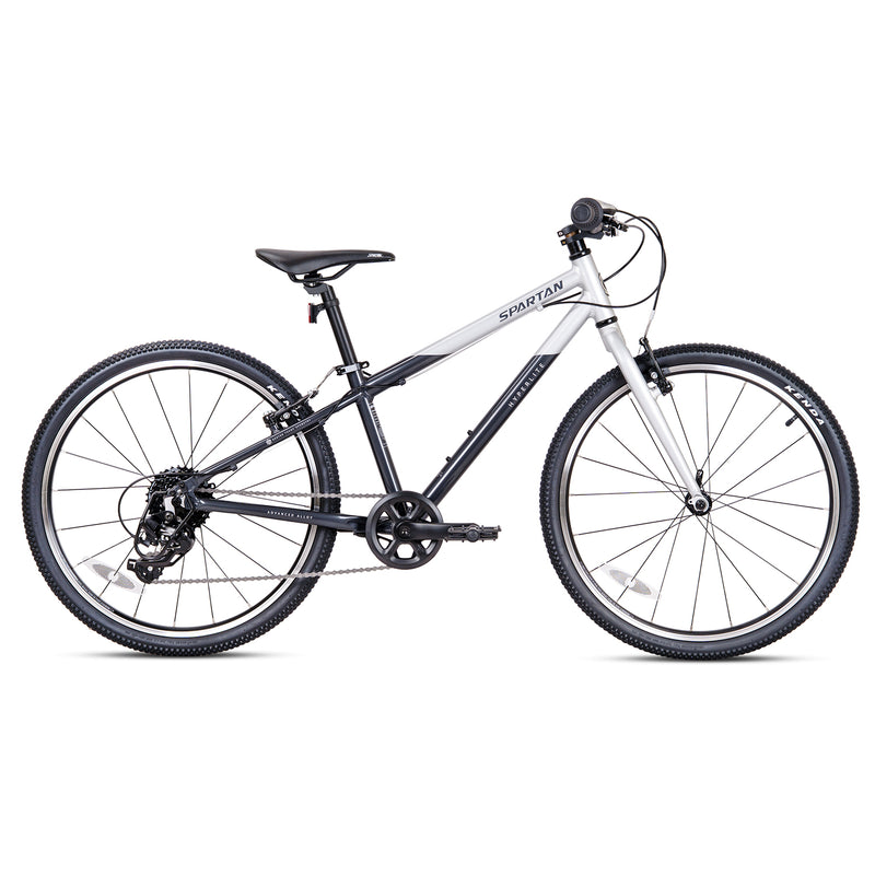 Spartan 24 Inch Silver Black Kids Bicycle - Hyperlite Alloy