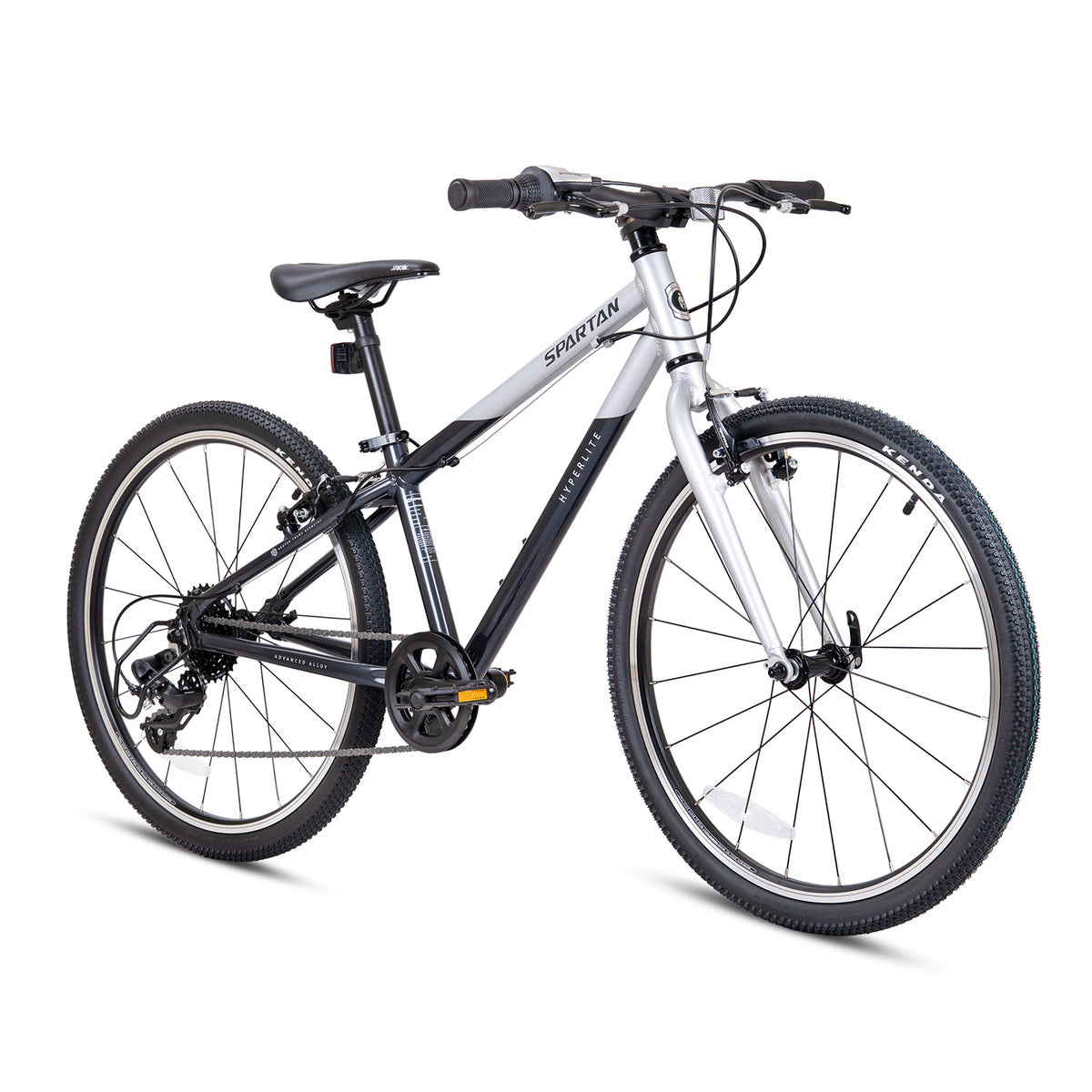 Spartan 24 Inch Silver Black Kids Bicycle - Hyperlite Alloy
