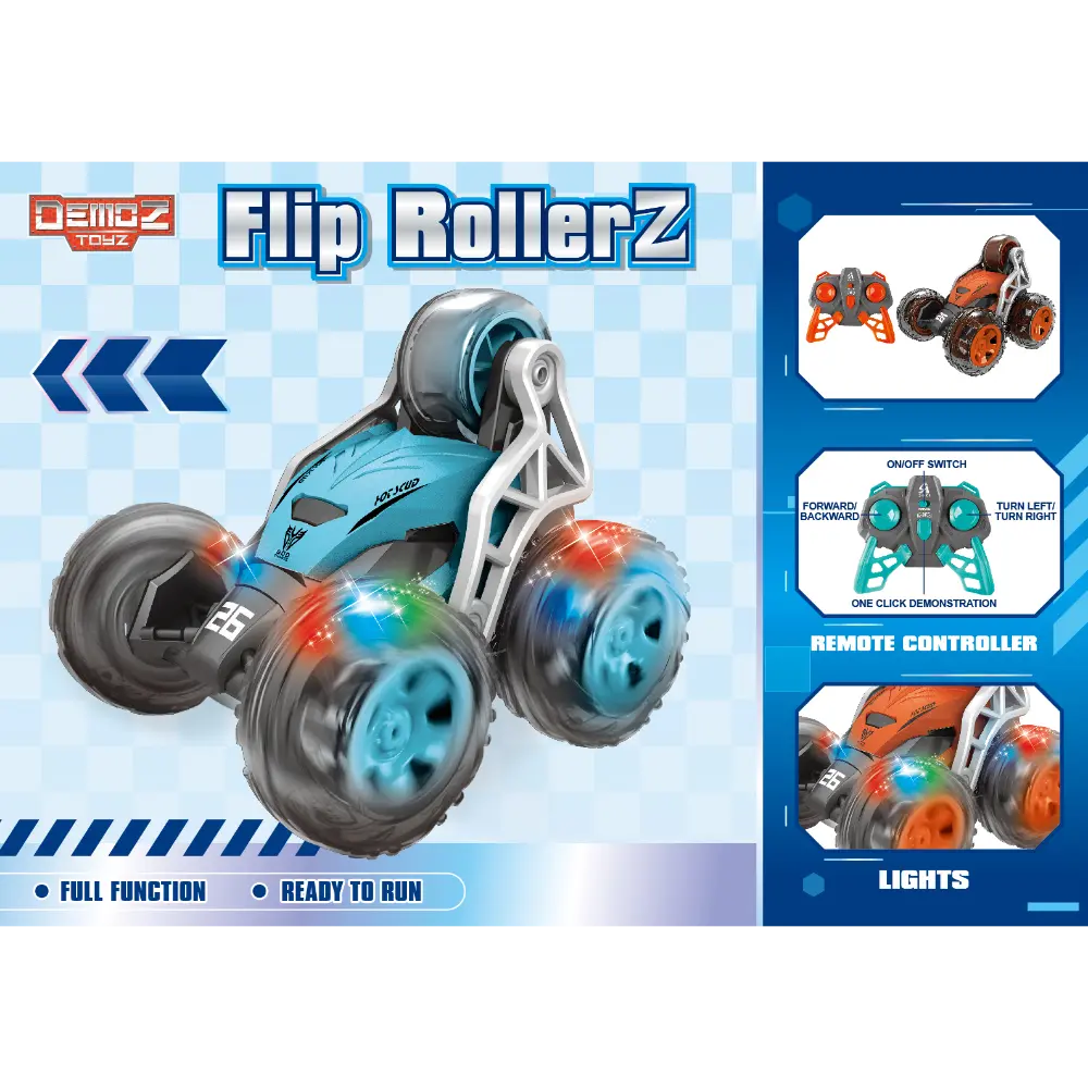 Demoz RC Flip Rollerz 2.4G with Lights BPC