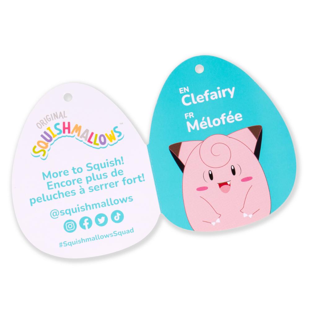 Pokemon Squishmallow Clefairy Plush