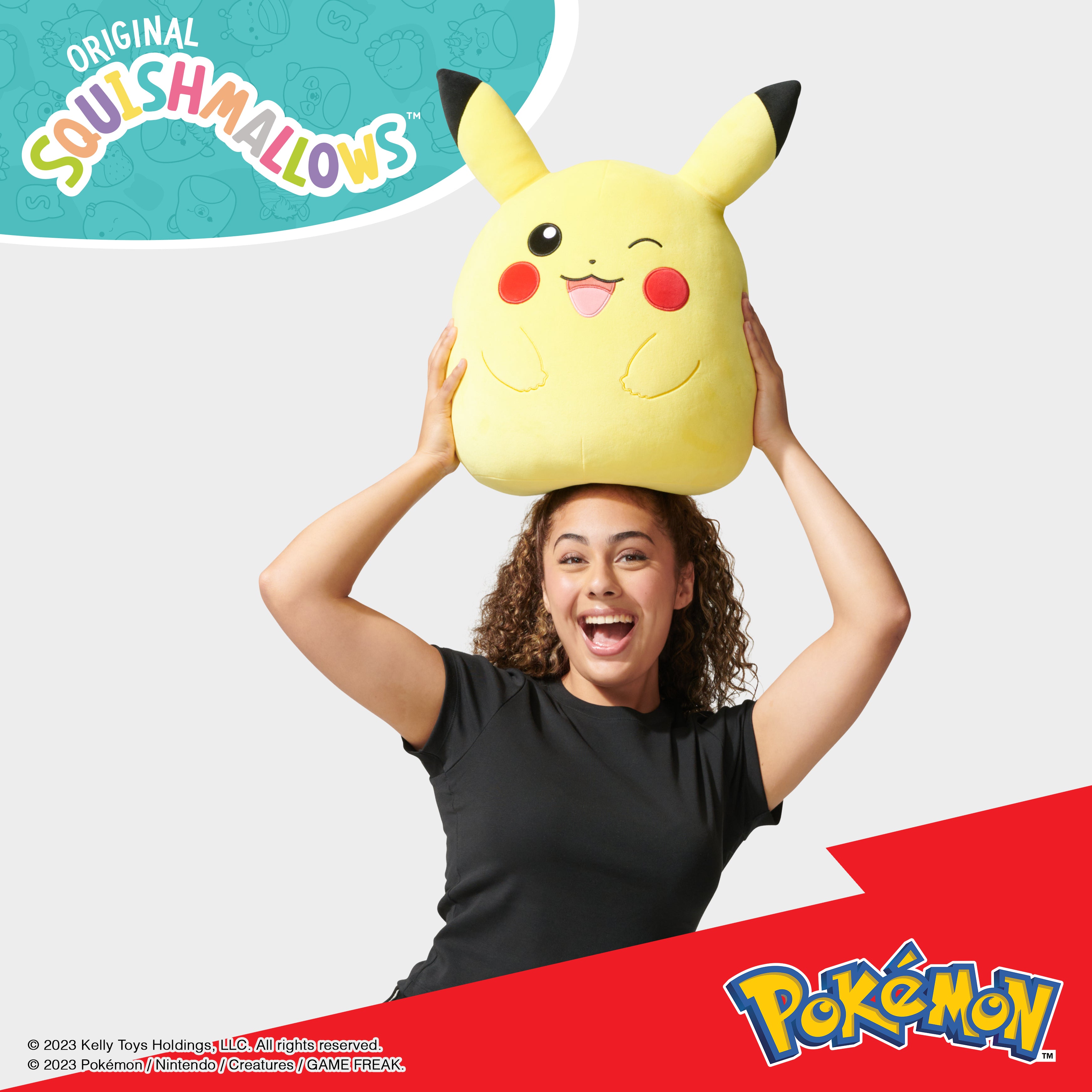 Pokemon Squishmallow Winking Pikachu 14-Inches