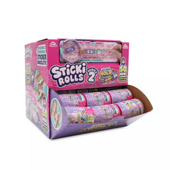 Sticki Rolls Wearable Sticker Bracelet 70 Holographic Mini Stickers Pack