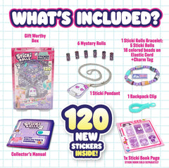 Sticki Rolls Series 2 Wearable Sticker Bracelet & Exclusive Character Pendant