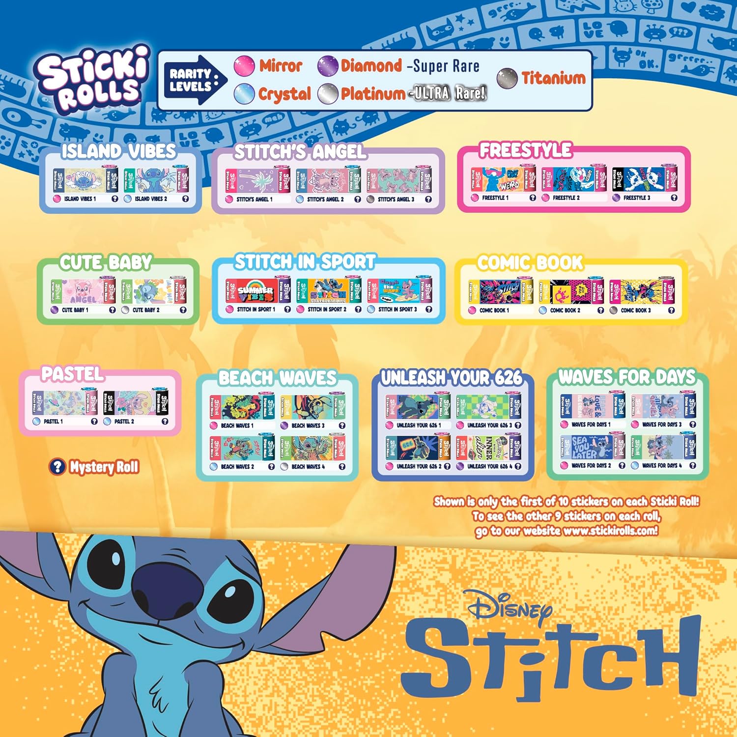 Sticki Rolls Stitch Pendant Set
