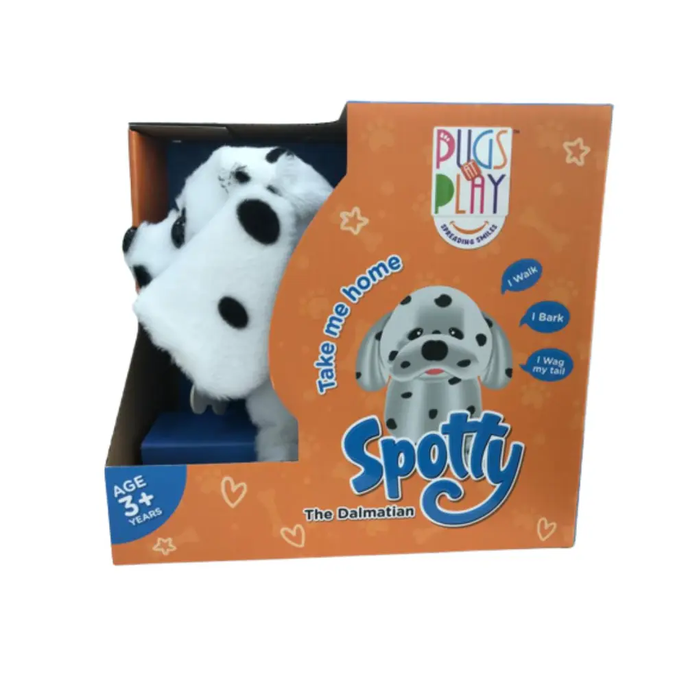 Pugs At Play Walking Spotty 6.5 B/O
