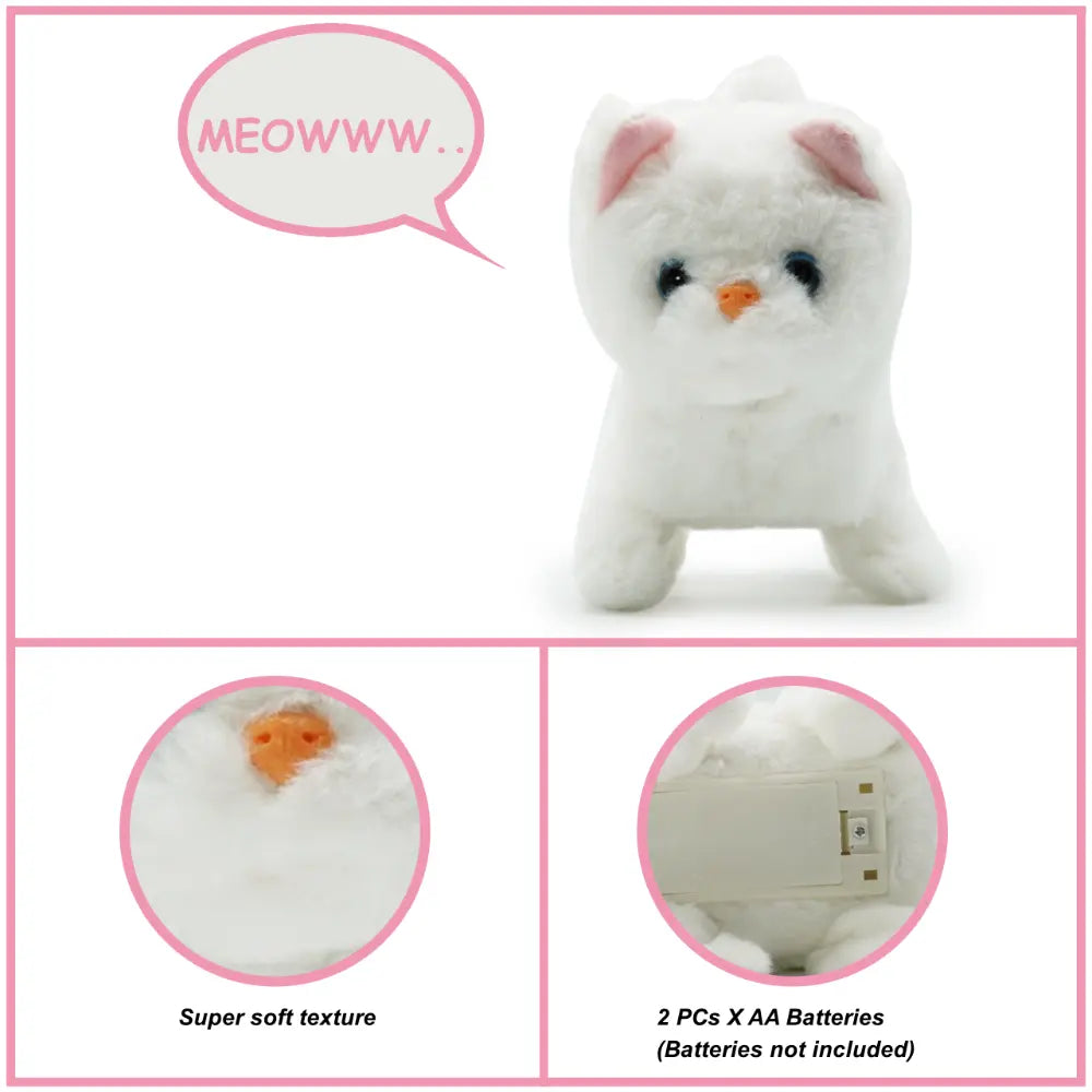 Pugs At Play Walking Casper 6.5 Inch Battery Operated