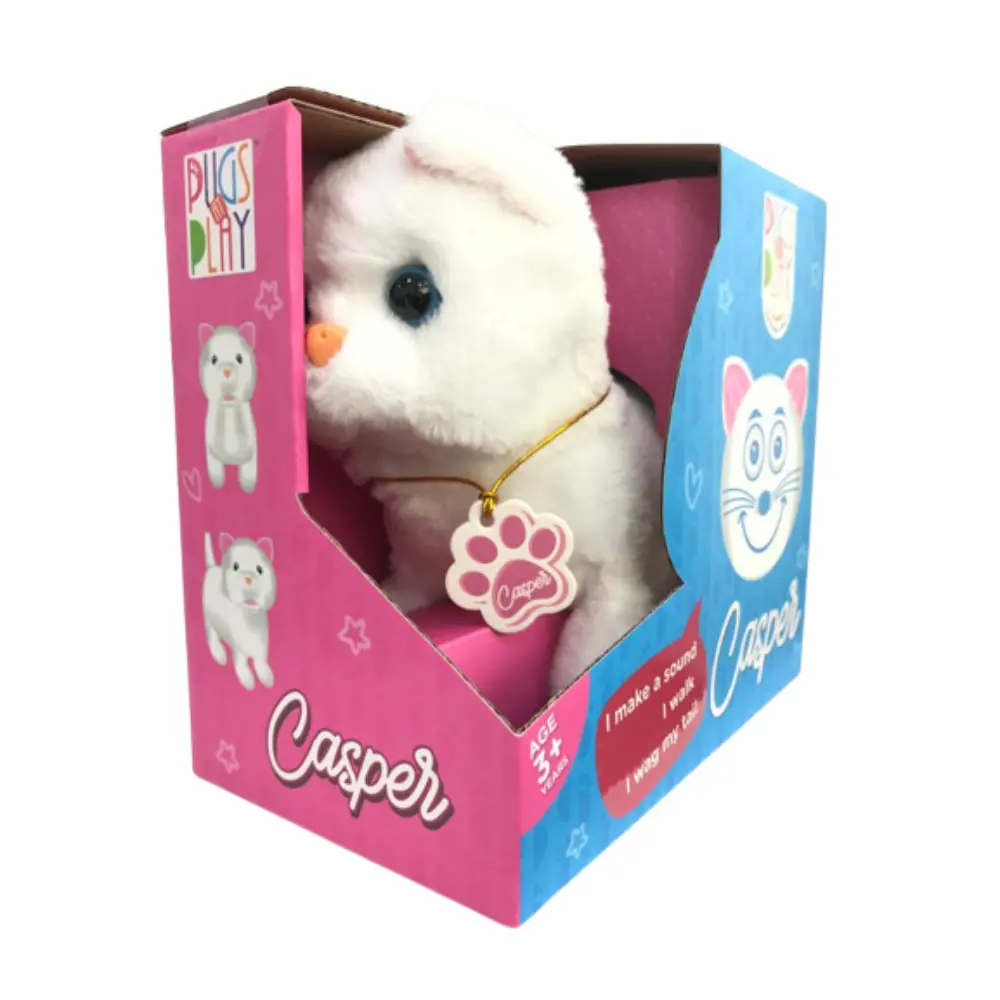 Pugs At Play Walking Casper 6.5 Inch Battery Operated
