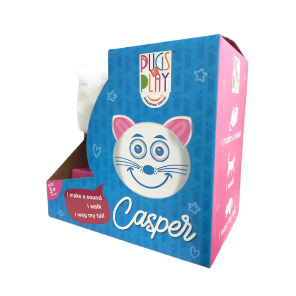 Pugs At Play Walking Casper 6.5 Inch Battery Operated