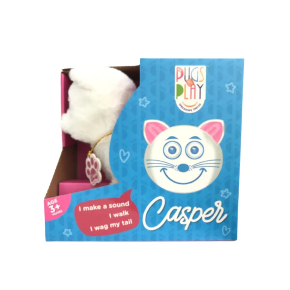 Pugs At Play Walking Casper 6.5 Inch Battery Operated