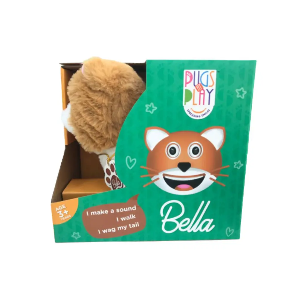 Pugs At Play Walking Bella 6.5 Inch Battery Operated