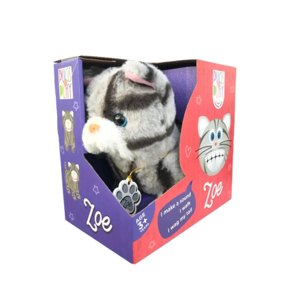 Pugs At Play Walking Zoe 6.5 Inch Battery Operated