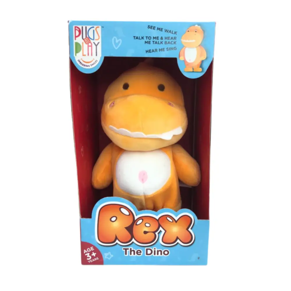 Pugs At Play Walking & Talking Rex 9 - Inches Battery Operated