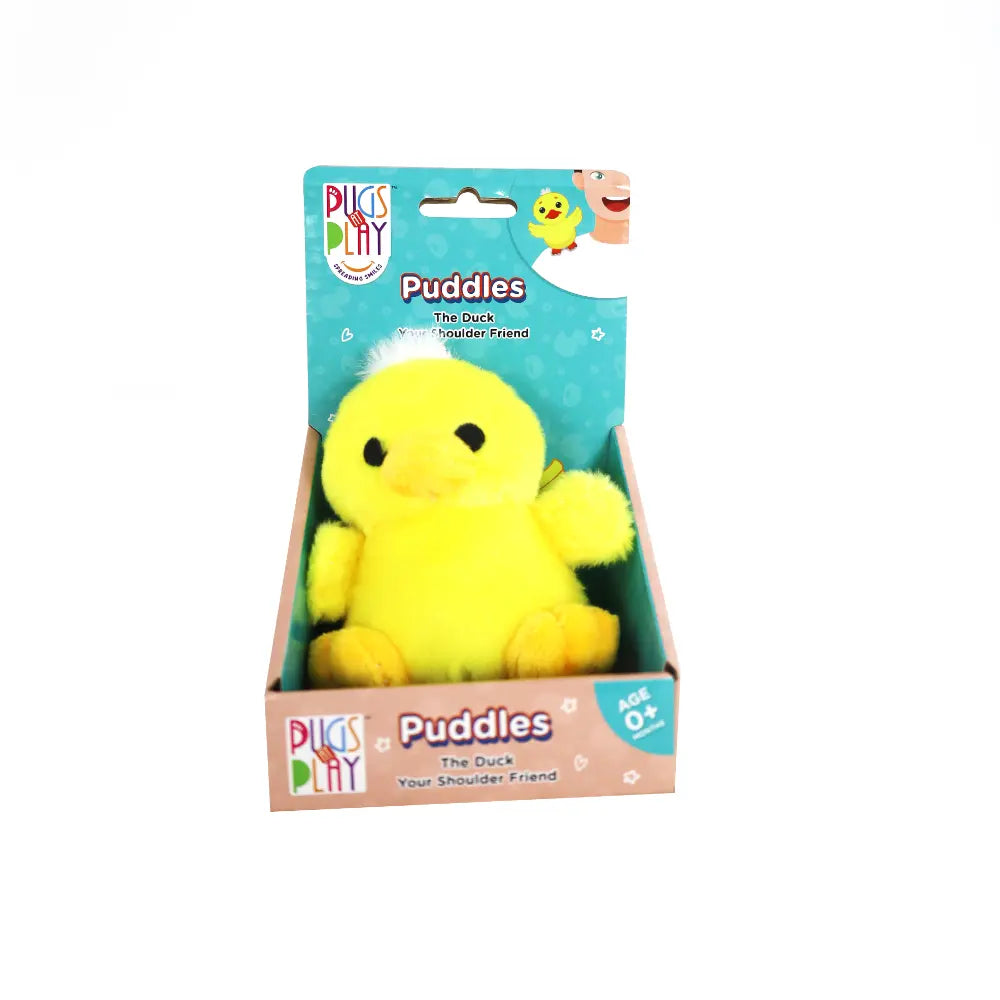 Pugs At Play Shoulder Buddy Puddles 4 Inch