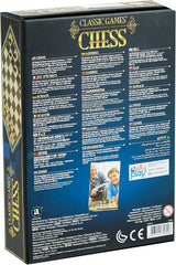 Chess Classic Board Game with Folding Checkered Board and Durable Pieces