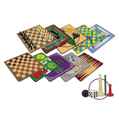 100 Classic Board Games Set for Kids & Adults - Family Game Collection