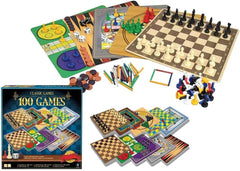 100 Classic Board Games Set for Kids & Adults - Family Game Collection