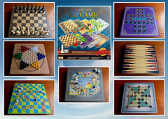 100 Classic Board Games Set for Kids & Adults - Family Game Collection