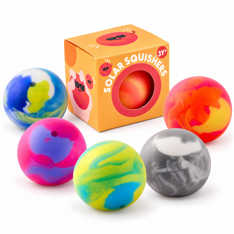 J'adore Solar Squishers Sensory Squishy Toy - Assorted Colours (1 Piece, Random Selection)