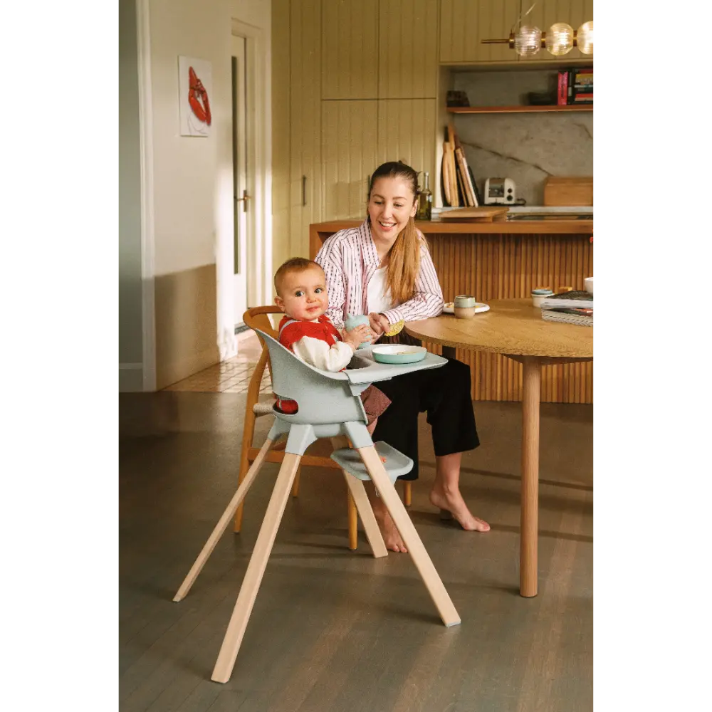 Stokke Clikk High Chair Bamboo Legs Cloud Grey