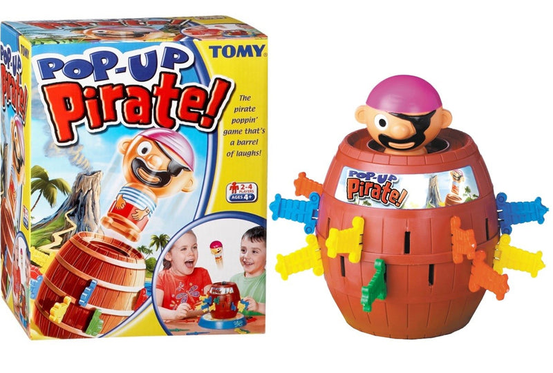Tomy Games Pirate Pop Up Action Board Game with Surprise Pop-Up Mechanism