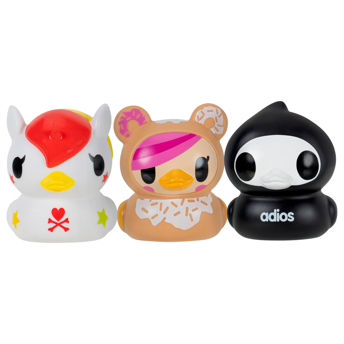 Tokidoki Duckz 3-Inch Collectible Figures 3-Pack - Assorted Mini Toy Figures for Kids & Collectors