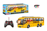 Power Joy RC School Bus with Lights Remote Control Toy Bus for Kids