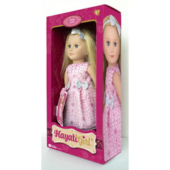 Hayati Girl 18-Inch Doll Sandy Long Hair Holiday Dress