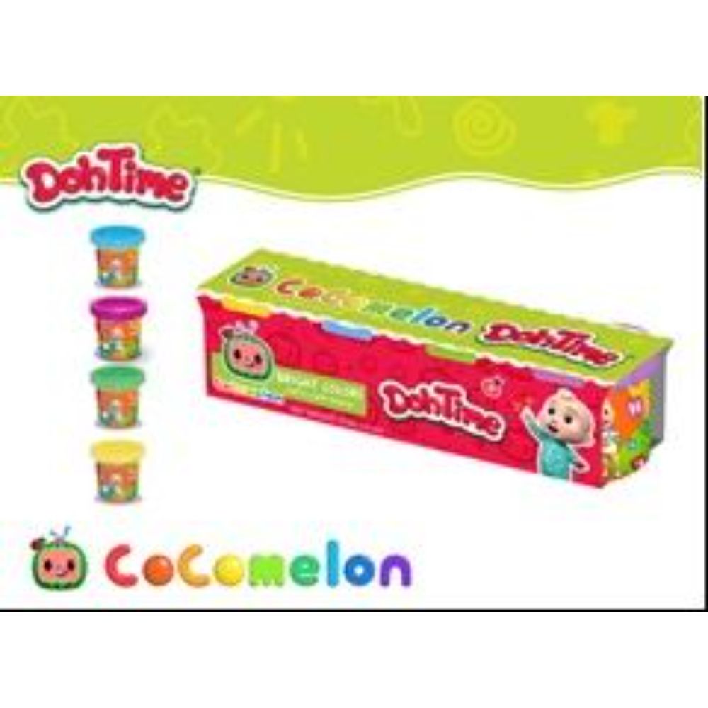 Dohtime Cocomelon 4 Colors Dough  Arts & Crafts