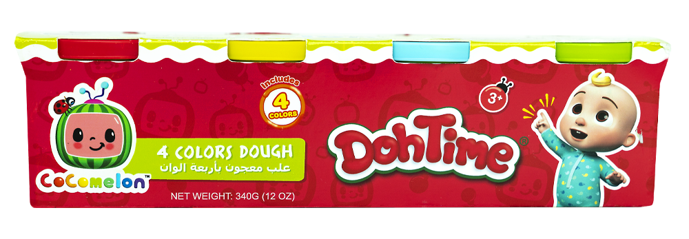 Dohtime Cocomelon 4 Colors Dough  Arts & Crafts