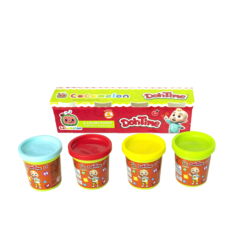 Dohtime Cocomelon 4 Colors Dough  Arts & Crafts
