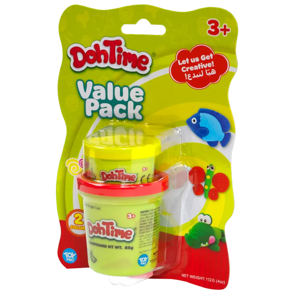 Dohtime Value Pack 1oz & 3oz Dough Can