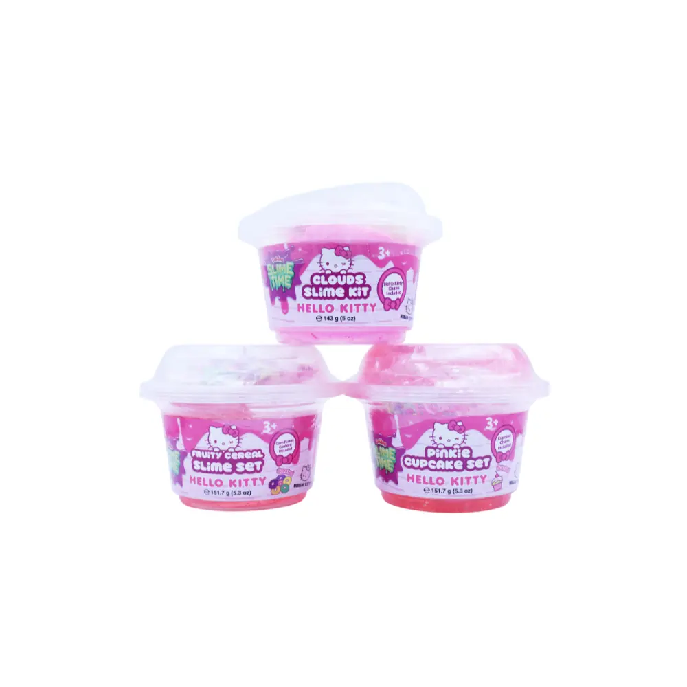 Slimetime Hello Kitty Pinkie Cupcake Slime Single Can Set